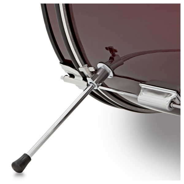 Junior 5 Piece Drum Kit by Gear4music, Wine Red
