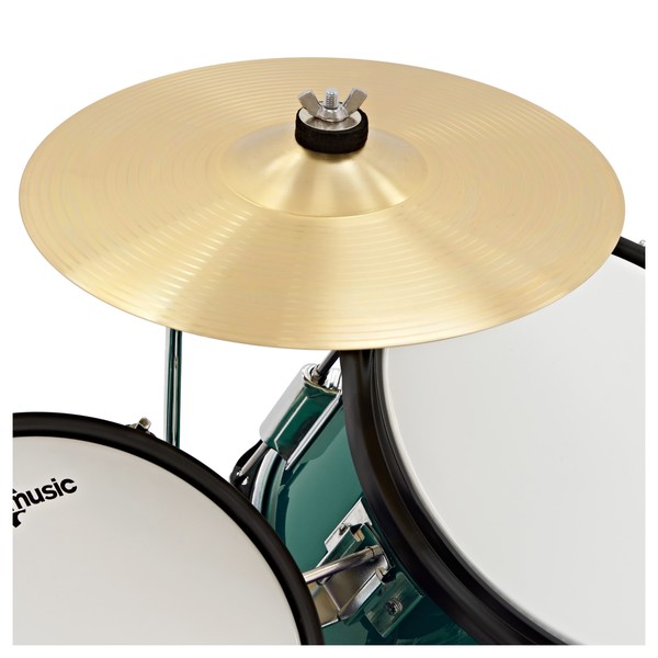 Junior 5 Piece Drum Kit by Gear4music, Green