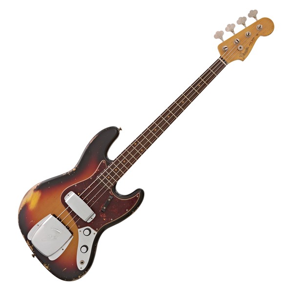 Fender Custom Shop 1961 Heavy Relic Jazz Bass, 3-Colour Sunburst main