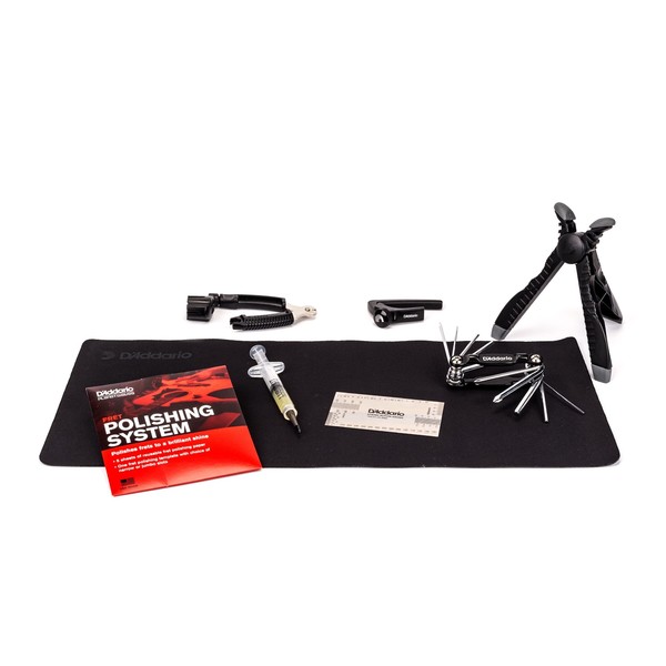 D'Addario Guitar Maintenance Kit - all components