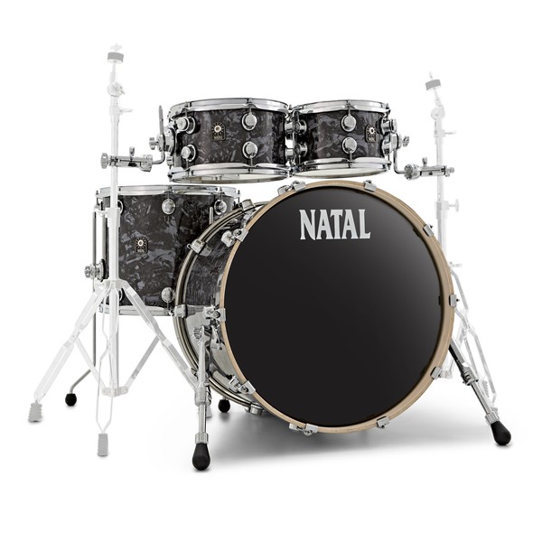 Natal Cafe Racer 22'' 4pc Shell Pack, Black Swirl main