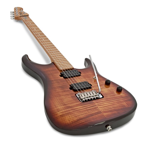 Sterling John Petrucci JP150, Flame Maple Island Burst - Box Opened angle