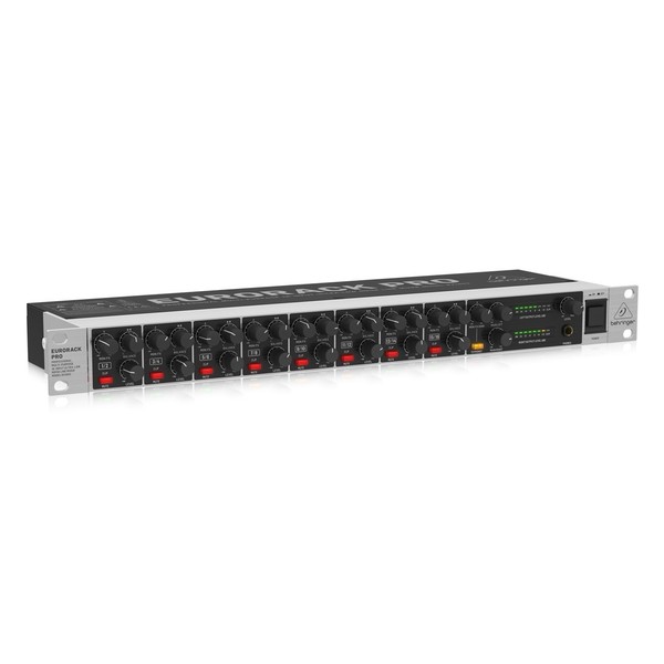 Behringer Eurorack Pro RX1602 V2 Rackmount Line Mixer, Angled Right