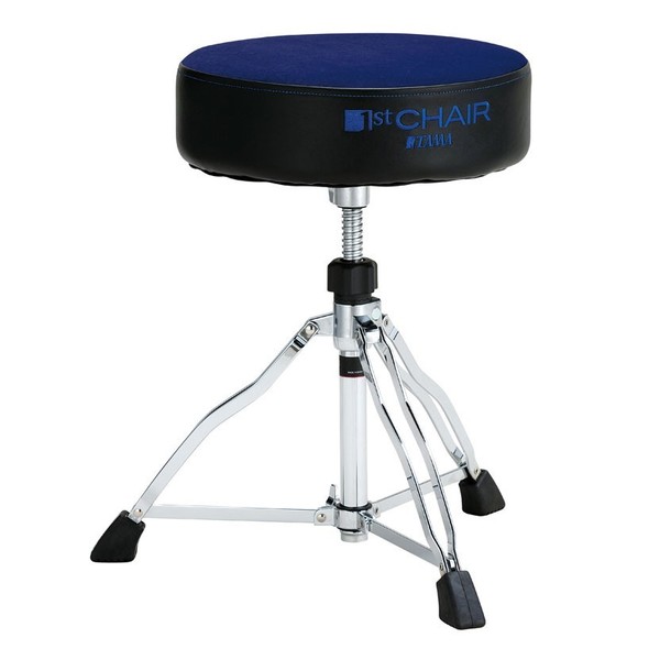 Tama 1st Chair Round Rider Drum Throne, Dark Blue Cloth Top Seat