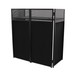 Equinox Combi Booth Foldable DJ Booth System, Front Angled Left with Black Lycra