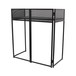 Equinox Combi Booth Foldable DJ Booth System, Front Angled Left without Panels
