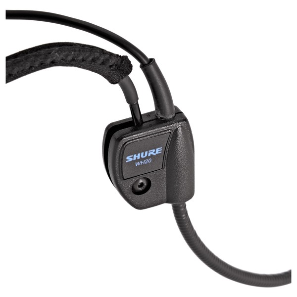 Shure WH20QTR Wireless Headset Microphone - Controls Closeup