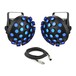 Chauvet DJ Line Dancer Rotating RGB LED Effect - Pair with Cable