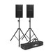 dB Technologies Opera Unica 12'' Active PA Speaker, Pair with Stands