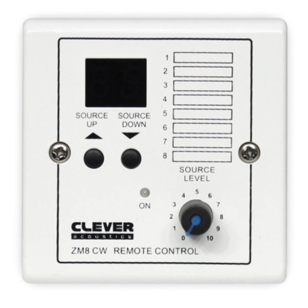 Clever Acoustics ZM 8 CW wallplate 