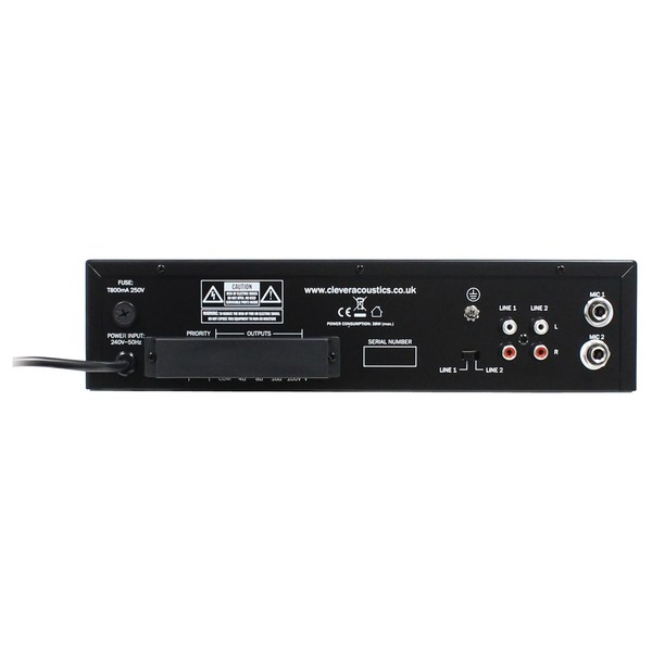  35W Mixer Amplifier rear 