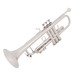 Bach Stradivarius Trumpet, 180-37, Reverse Leadpipe, Silver Plate angle