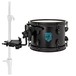 SJC Drums Pathfinder Rack Tom 10x7 Midnight Black Satin, Black HW mounted