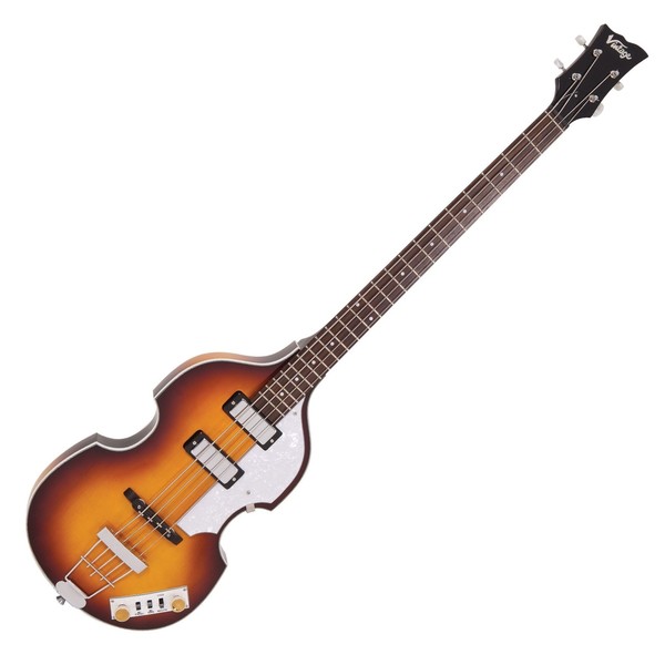 Vintage Violin Reissued Bass, Antique Sunburst - Front