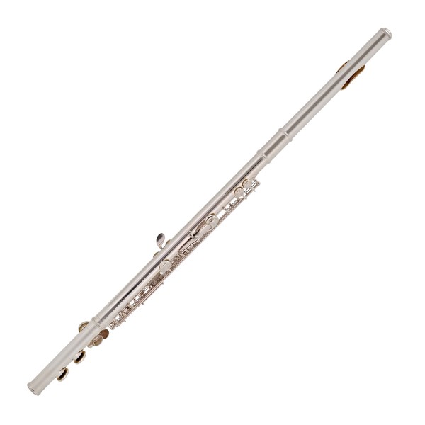 Yamaha YFL372 Flute, Silver Headjoint, Gold Lip Plate, Open Hole