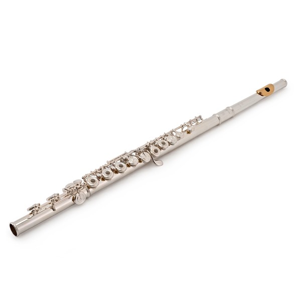 Yamaha YFL372 Flute, Silver Headjoint, Gold Lip Plate, Open Hole