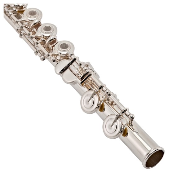 Yamaha YFL372 Flute, Silver Headjoint, Gold Lip Plate, Open Hole
