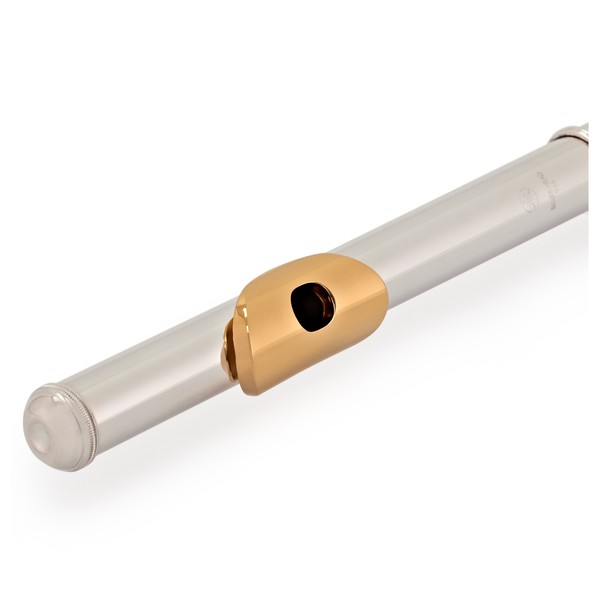 Yamaha YFL372 Flute, Silver Headjoint, Gold Lip Plate, Open Hole