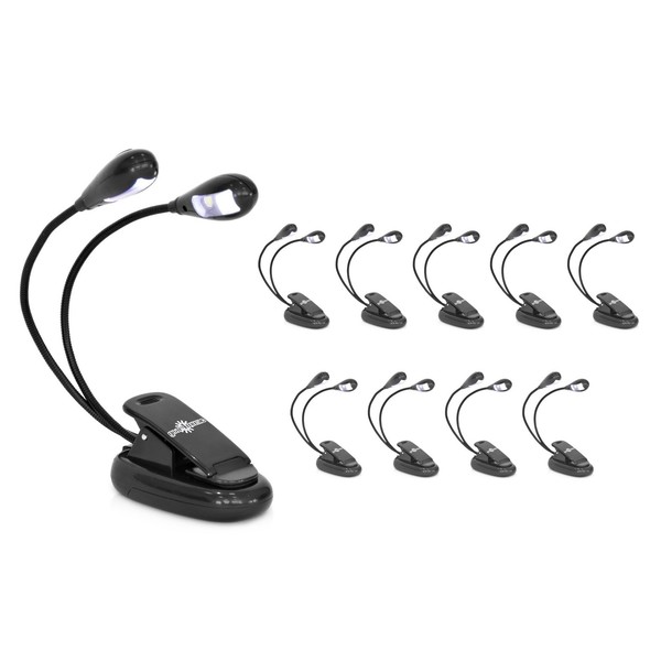 Music Stand Light 10 Pack by Gear4music, 2 LED