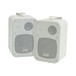 Adastra 4'' 100V Line Background Speakers, White, Front Angled