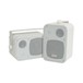 Adastra 4'' 100V Line Background Speakers, White, Front Vertical and Horizontal