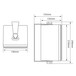 Adastra 4'' 100V Line Background Speakers, White, Dimensions