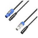 Adam Hall Power Twist Power and 3-Pin DMX Cable, 1.5m