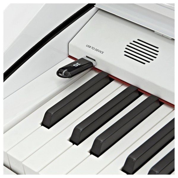 GDP-200 Digital Grand Piano by Gear4music, Gloss White
