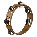Meinl Compact Tambourine, Steel Jingles, Walnut Brown