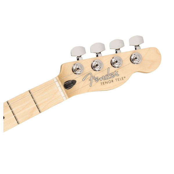 Fender Tenor Telecaster Electric Ukulele MN, Fiesta Red - headstock 