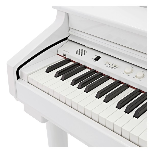 GDP-200 Digital Grand Piano by Gear4music, Gloss White
