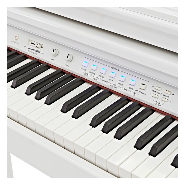 GDP-100 Digital Grand Piano by Gear4music, Gloss White