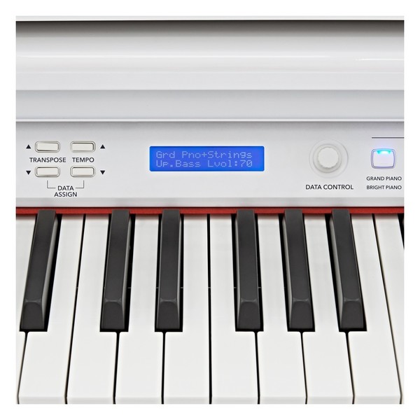 GDP-100 Digital Grand Piano by Gear4music, Gloss White