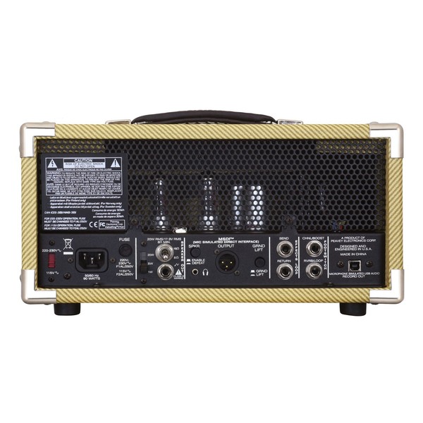 Peavey Classic 20 MH Mini Head - back