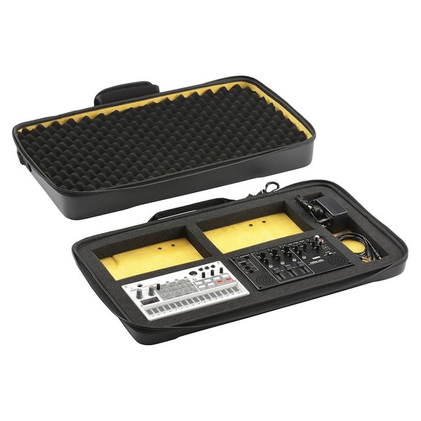 Sequenz By Korg VOLCA Carry Case, Grey, Inside Example