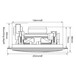 Adastra CC5V 5.25'' 100V Ceiling Speaker with Control, Dimensions