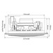 Adastra CC6V 6.5'' 100V Ceiling Speaker with Control, Dimensions