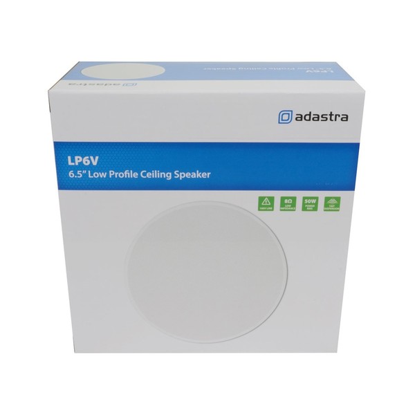 Adastra LP6V 6.5'' 100V Low Profile Ceiling Speaker, Packaging Front