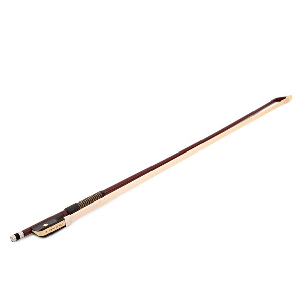 P & H Cello Bow Fibreglass, Natural Hair 4/4 angle