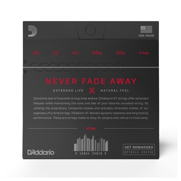 D'Addario XT SPC Classical Strings, Normal Tension - back