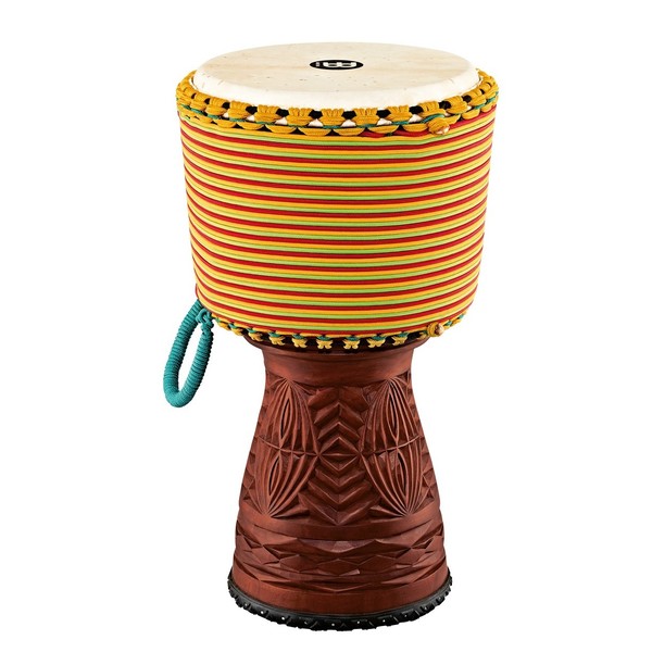 Meinl Artisan Series 12" Tongo Carved Djembe, Coloured Rope