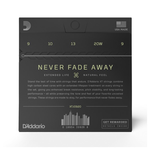 D'Addario XT NPS Light Banjo Strings, 9-20 - back
