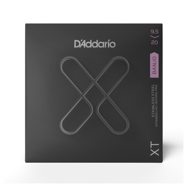 D'Addario XT Stainless Steel Custom Light Banjo Strings, 9.5-20