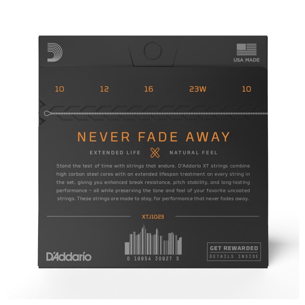 D'Addario XT NPS Medium Banjo Strings, 10-23 - back