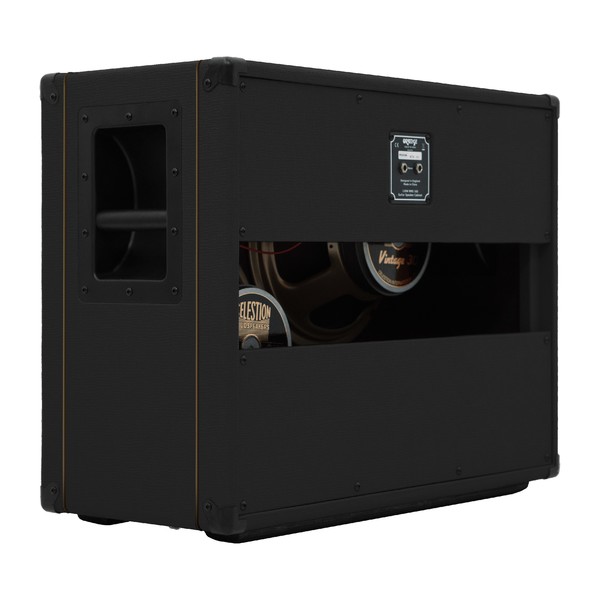 Orange PPC212OB 2x12 Open Back Speaker Cab, Black - back left