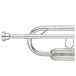 Yamaha YTR8335 Xeno Trumpet, Silver Plate, Mouthpiece