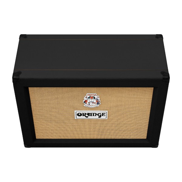 Orange PPC212 2x12 Closed Back Speaker Cab, Black - slant top