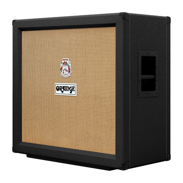Orange PPC412 4x12 Closed Back Speaker Cab, Black - front left