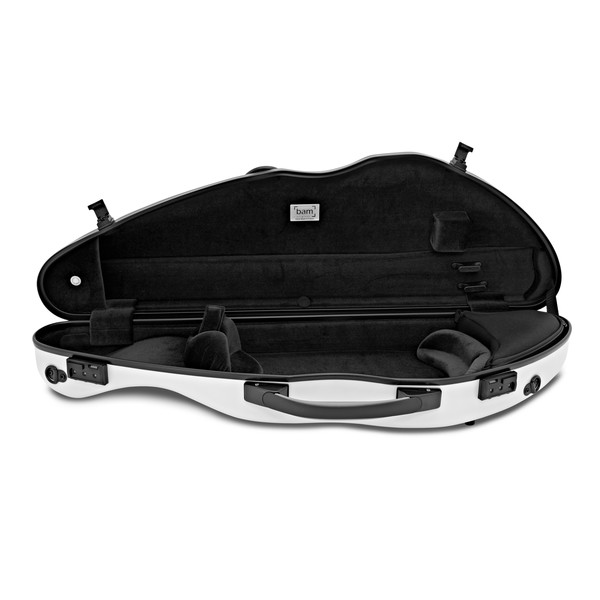 BAM 2000XL Hightech Slim Violin Case, White open