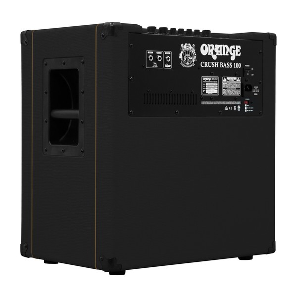 Orange Crush Bass 100 Combo, Black - rear slant